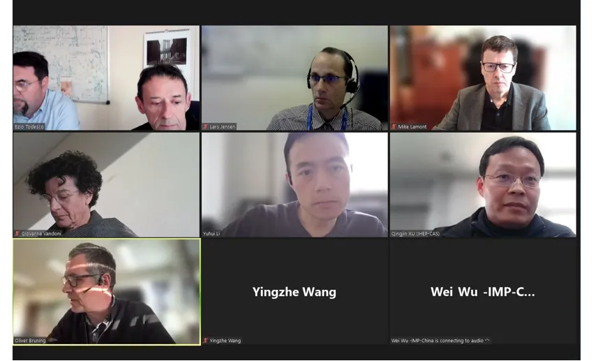 Fig. 1: Colleagues from CERN and IHEP during the 7th Steering Committee meeting of the CERN-China Collaboration in February 22nd.