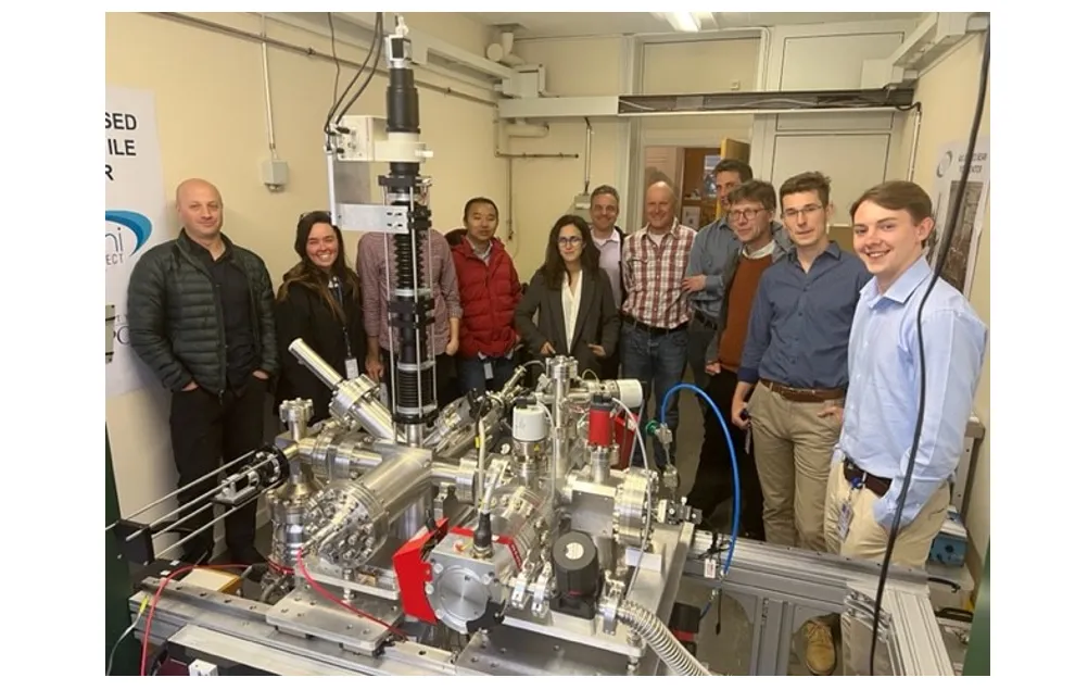 Beam-Gas Curtain instrument with development team at CERN (photo: R.Veness)